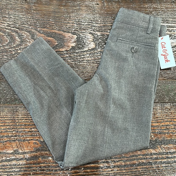 Size 7 Cat & Jack boys slacks black and gray selling together - Picture 3 of 3